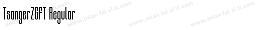 TsangerZGFT Regular字体转换